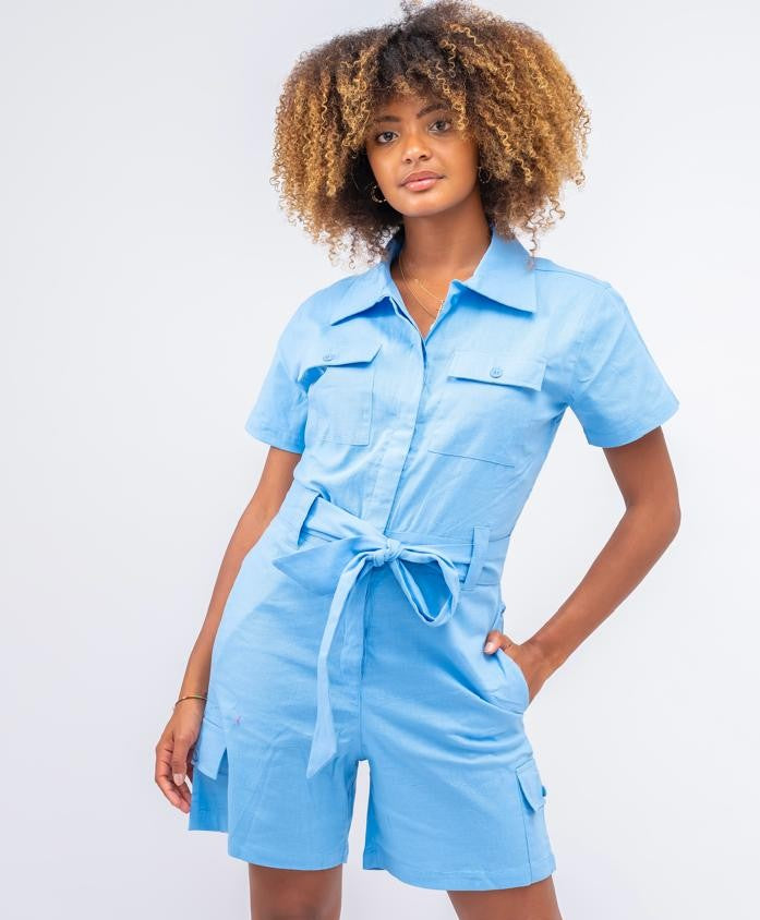 Sky  Blue Romper